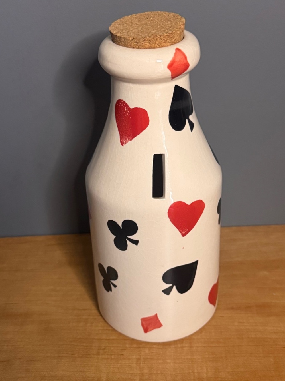 Vintage “Poker Money” Ceramic Piggy Bank - Picture 3 of 6